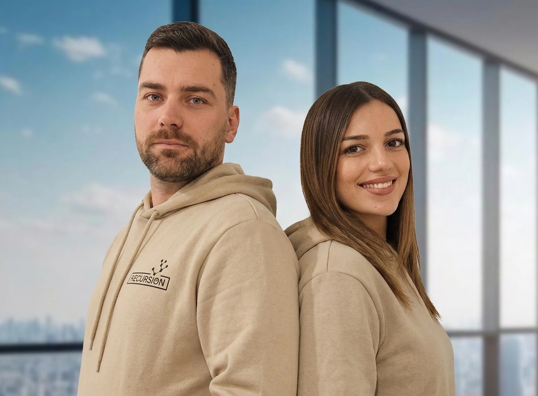 Nemanja and Miljana, founders of Recursion
